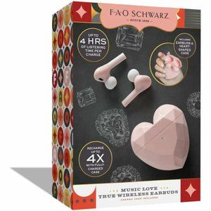 NIB - FAO SCHWARTZ Music Love True Bluetooth Wireless Earbuds